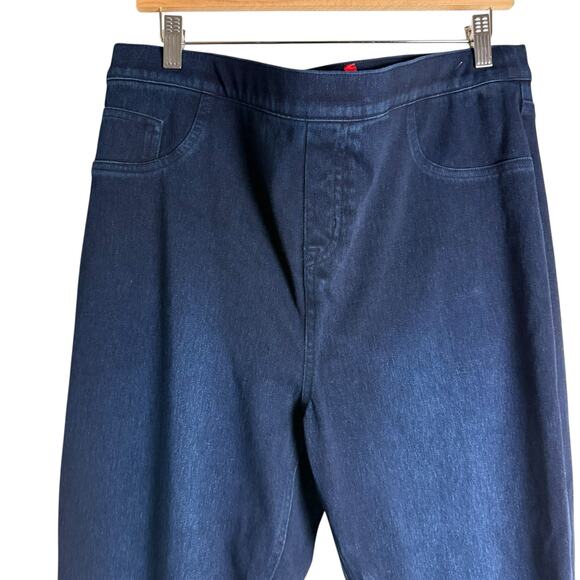 Spanx Jean-ish Blue Pull-On Stretch Jean Leggings Plus Size 2X - Picture 2 of 10